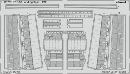 Go to product Eduard 72757 - 1:72 TBF-1C landing flaps