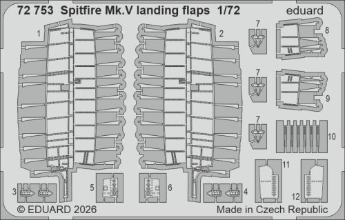 Go to product Eduard 72753 - 1:72 Spitfire Mk.V landing flaps