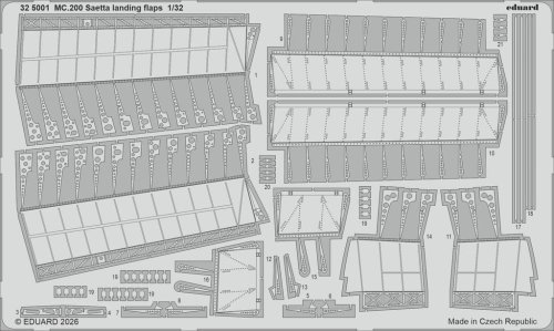 Go to product Eduard 325001 - 1:32 MC.200 Saetta landing flaps