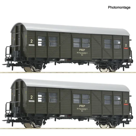 Roco 6200195 H0 - Zestaw 2 wagonów osobowych typu Bti, PKP, ep. IV