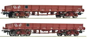 Roco 6600224 H0 - Set of two SNCF TP flat wagons, era III-IV