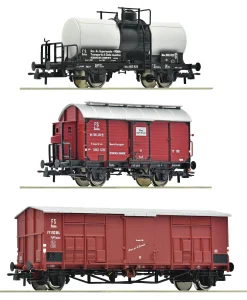 Roco 6600229 H0 - Set of three FS freight wagons, era III