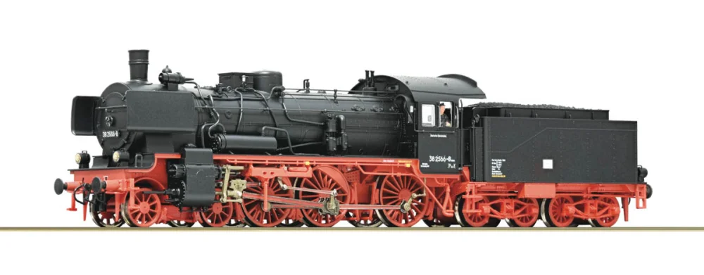 Roco 7110045 H0 - Lokomotywa parowa 38 2566-8, DR, ep.IV, DCC z dźwiękiem