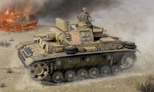 Go to product Preorder - Trumpeter 00957 - 1:16 Pz.Kpfw.III Ausf.N Tunisia
