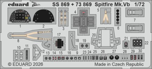 Go to product Eduard SS869 - 1:72 Spitfire Mk.Vb