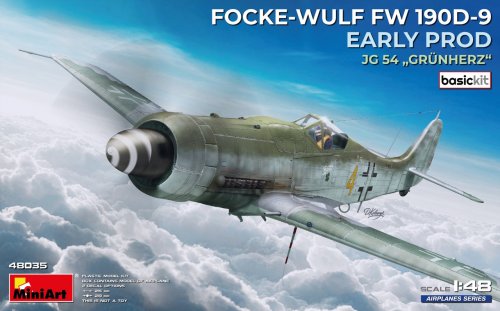 Go to product Miniart 48035 - 1:48 Focke Wulf Fw 190D-9 Early Prod. JG 54 Grunherz