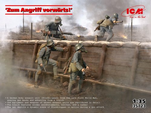 Go to product ICM 35723 - 1:35 Zum Angriff vorwarts! WWI German Assault Unit Sturmtruppen