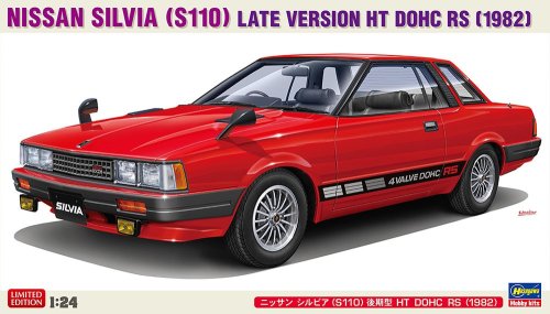 Go to product Hasegawa 20797 - 1:24 Nissan Silvia S110 Late Version HT DOHC RS 1982