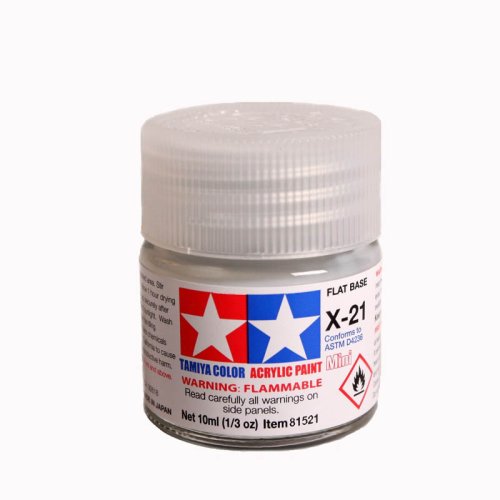 Go to product TAMIYA X-21 - Acrylic paint Flat Base 10 ml