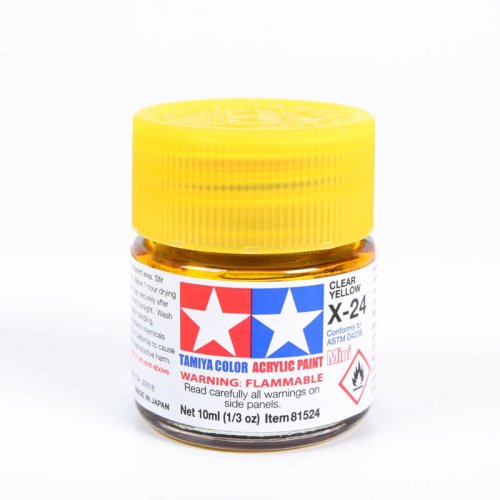 Go to product TAMIYA X-24 - Acrylic paint Clear Yellow 10 ml