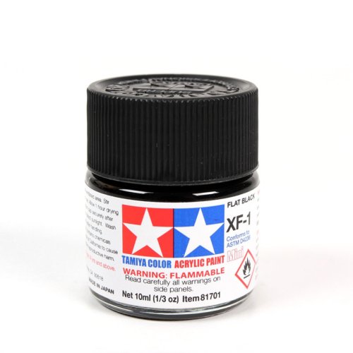 Go to product TAMIYA XF-1 - Acrylic paint Flat Black 10 ml
