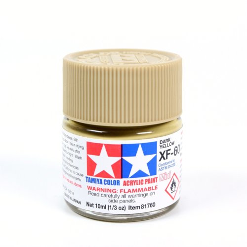 Go to product TAMIYA XF-60 - Acrylic paint Dark Yellow 10 ml