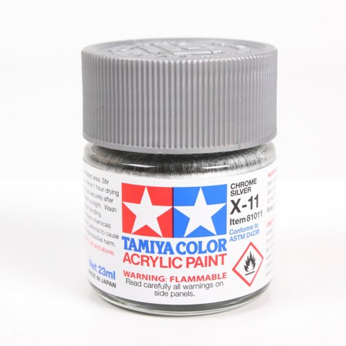 Go to product TAMIYA 81011 X-11 - Acrylic paint Chrome Silver 23 ml