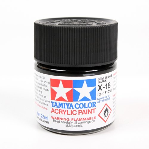 Go to product TAMIYA 81018 X-18 - Acrylic paint Semi Gloss Black 23 ml