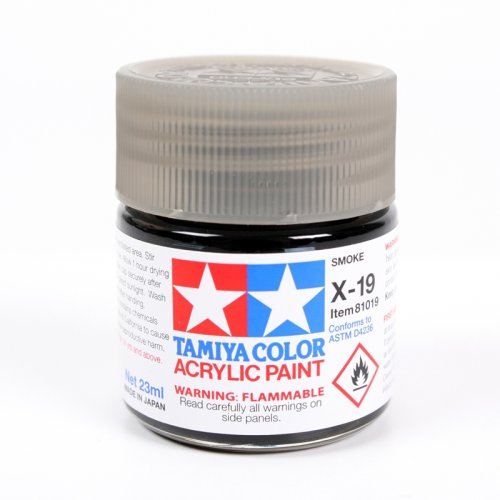 Go to product TAMIYA 81019 X-19 - Acrylic paint Smoke 23 ml