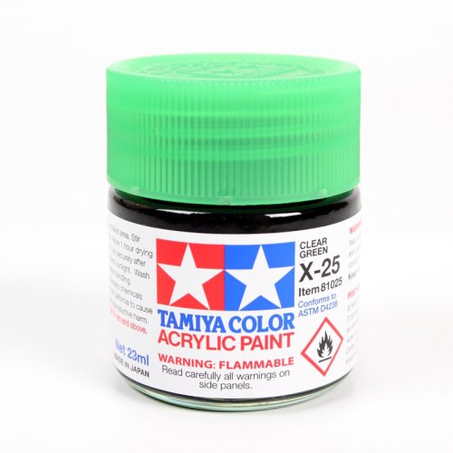 Go to product TAMIYA 81025 X-25 - Acrylic paint Clear Green 23 ml