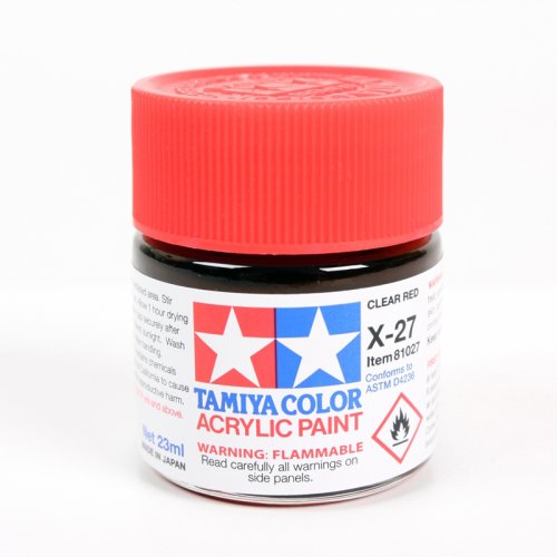 Go to product TAMIYA 81027 X-27 - Acrylic paint Clear Red 23 ml