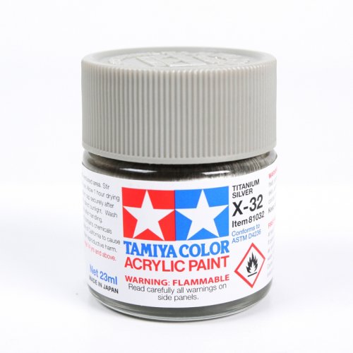 Go to product TAMIYA 81032 X-32 - Acrylic paint Titanium Silver 23 ml
