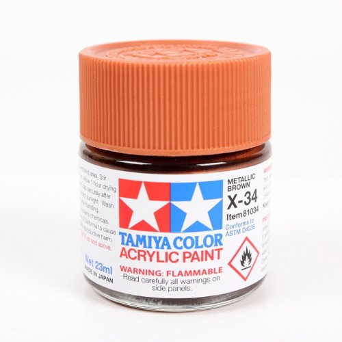 Go to product TAMIYA 81034 X-34 - Acrylic paint Metallic Brown 23 ml