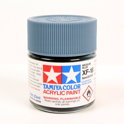 Go to product TAMIYA 81318 XF-18 - Acrylic paint Medium Blue 23 ml