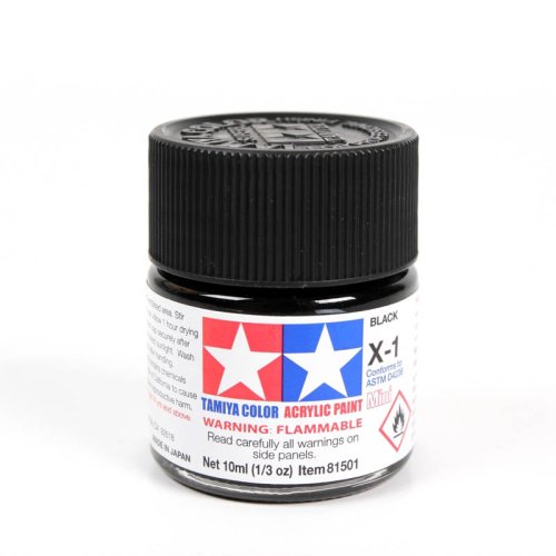 Go to product TAMIYA X-1 - Acrylic paint Black 10 ml