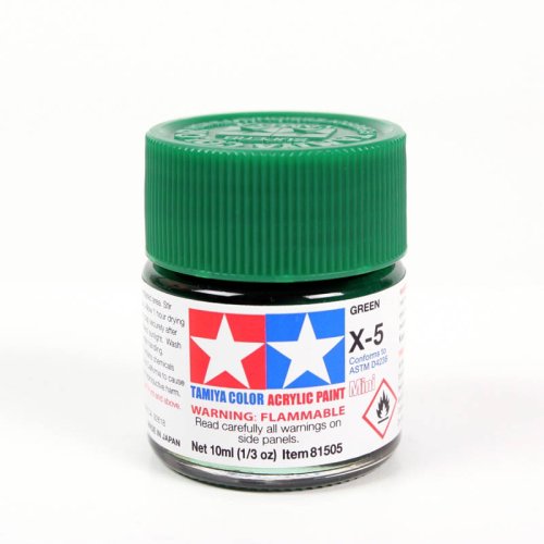 Go to product TAMIYA X-5 - Acrylic paint Green 10 ml