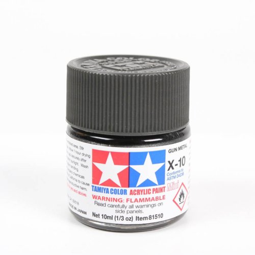 Go to product TAMIYA X-10 - Acrylic paint Gun Metal 10 ml