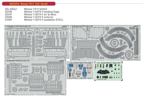 Go to product Eduard BIG33174 - 1:32 Meteor FR.9