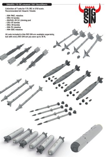 Go to product Eduard SIN648154 - 1:48 F/A-18C armament