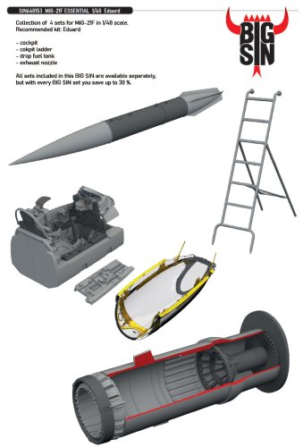 Go to product Eduard SIN648153 - 1:48 MiG-21F Essential