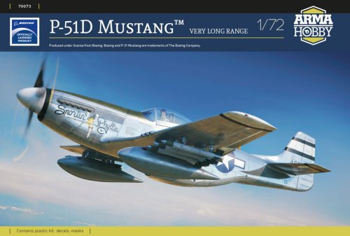 Go to product Arma Hobby 70073 - 1:72 P-51D Mustang Very Long Range