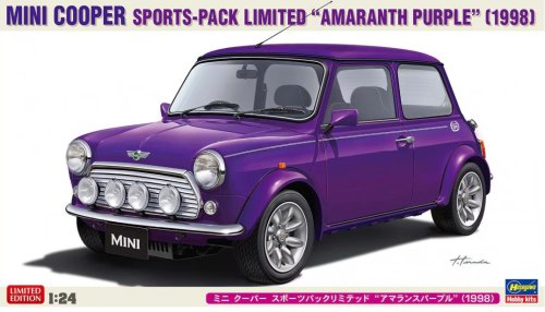 Go to product Hasegawa 20814 - 1:24 Mini Cooper Sports-Pack Limited Amaranth Purple 1998