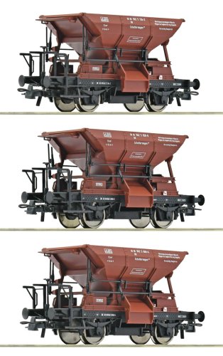 Go to product Roco 6600269 H0 - Set of 3 Talbot ballast hopper wagons, DB, Era IV