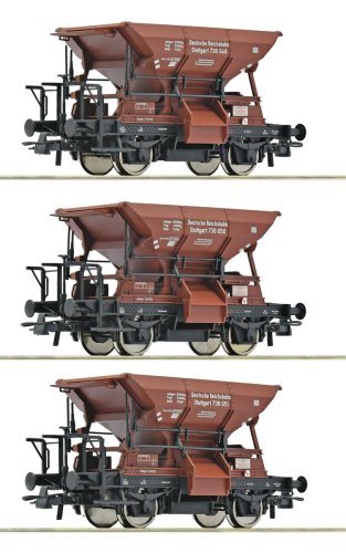 Go to product Roco 6600265 H0 - Set of 3 Talbot ballast hopper wagons, DRG, Era II