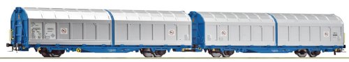 Go to product Roco 6600276 H0 - Set of 2 goods wagons type Hiirrs, Transwaggon, Era V-VI