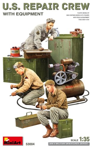 Go to product Miniart 53004 - 1:35 U.S. Repair Crew with Equipment