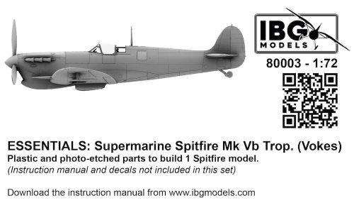 Go to product Pre-order - IBG 80003 - 1:72 Supermarine Spitfire Mk Vb Trop Vokes