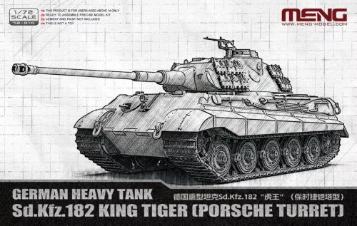 Go to product Meng Model 72010 - 1:72 German Heavy Tank Sd.Kfz. 182 King Tiger Porsche Turret