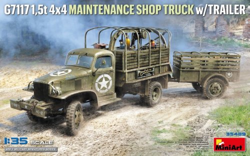 Go to product Przedsprzedaż - Miniart 35498 - 1:35 G7117 1,5t 4x4 Maintenance Shop Truck w/Trailer