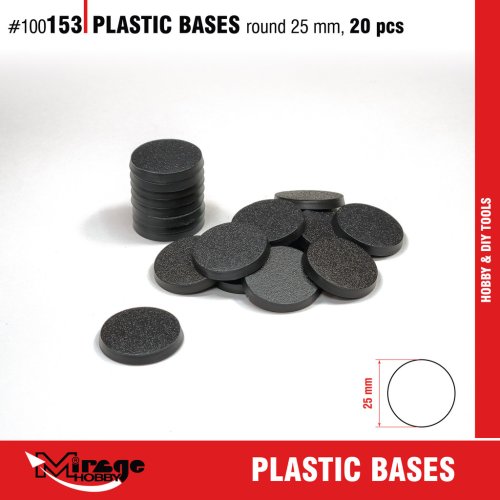 Go to product Mirage 100153 - 25 mm Round Figure Bases - Set of 20