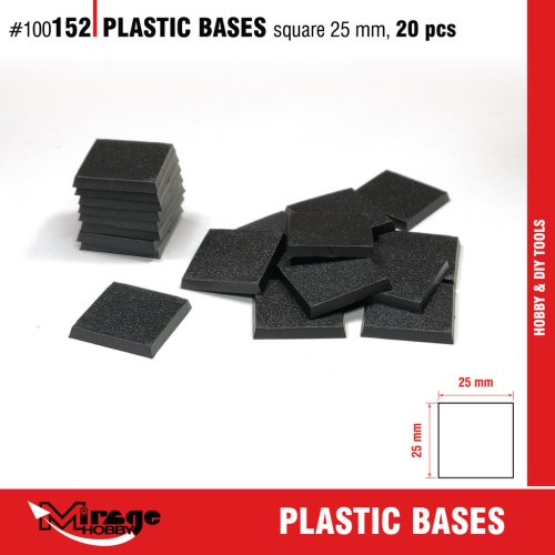 Go to product Mirage 100152 - 25 mm square figure bases - set of 20