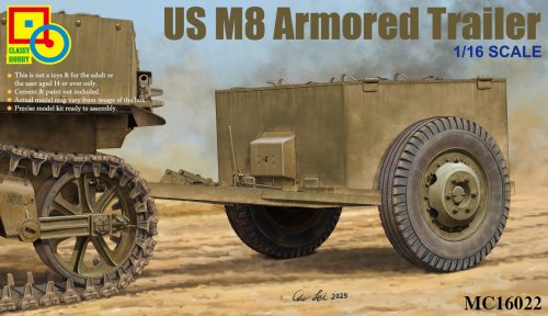 Go to product Classy Hobby 16022 - 1:16 US M8 Armored Trailer