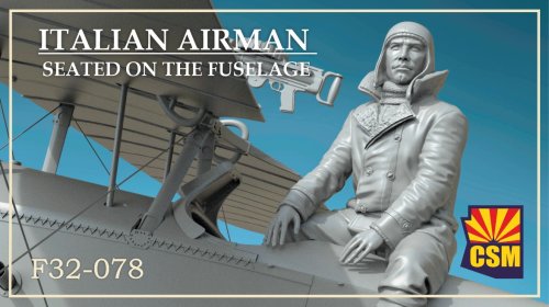 Go to product Copper State Models CSM F32078 - 1:32 Italian Airman Seated on the Fuselage