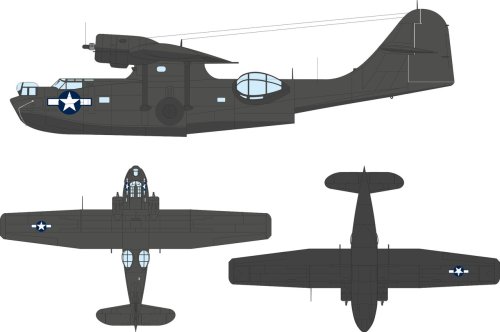 Go to product Eduard EX1183 - 1:48 PBY-5A US national insignia - stars & bars