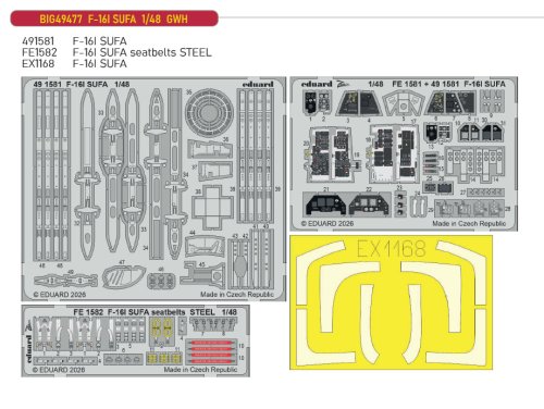 Go to product Eduard BIG49477 - 1:48 F-16I SUFA