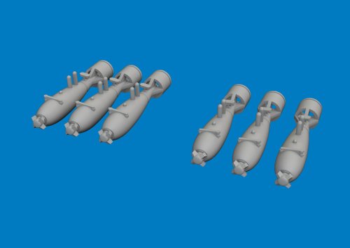 Go to product Eduard 6481213 - 1:48 P-40 40lb frag bombs Print 3D