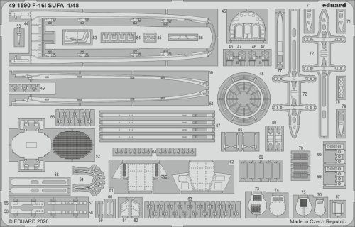 Go to product Eduard 491590 - 1:48 F-16I SUFA Kinetic Gold edition kit