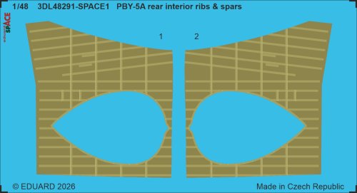 Go to product Eduard 3DL48291 - 1:48 PBY-5A rear interior ribs & spars Space 3D Decals