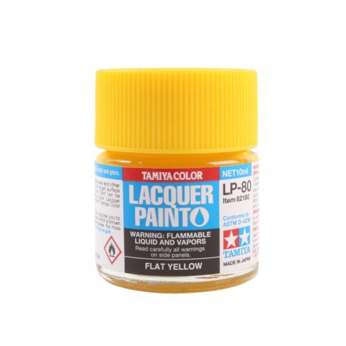 Go to product TAMIYA 82180 LP-80 - Farba Flat Yellow 10 ml