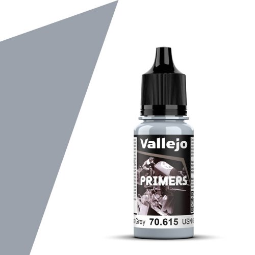 Go to product VALLEJO 70615 - Surface Primer - USN Light Ghost Grey (RAL36375) 17 ml